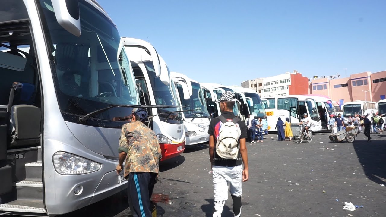 حافلات bus وسائل النقل العمومي bus maroc Le transport routier au Maroc