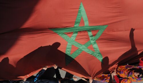 الديمقراطية في المغرب العلم الراية drapeau Maroc